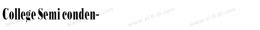 College Semi conden字体转换